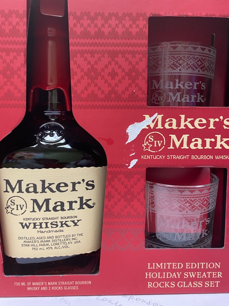 Maker's Mark and glasses