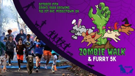 Image of the Zombie Walk and 5K flyer