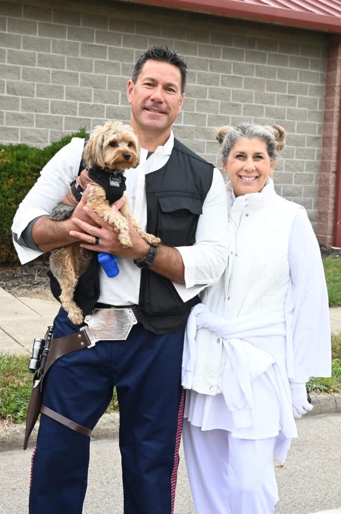 Group dressed up as Star Wars characters